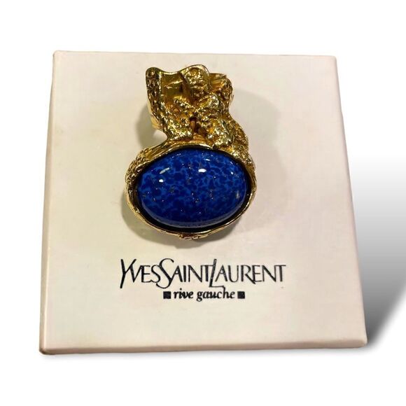 YVES SAINT LAURENT Arty Cocktail Ring |Size: 5| - Picture 5 of 9